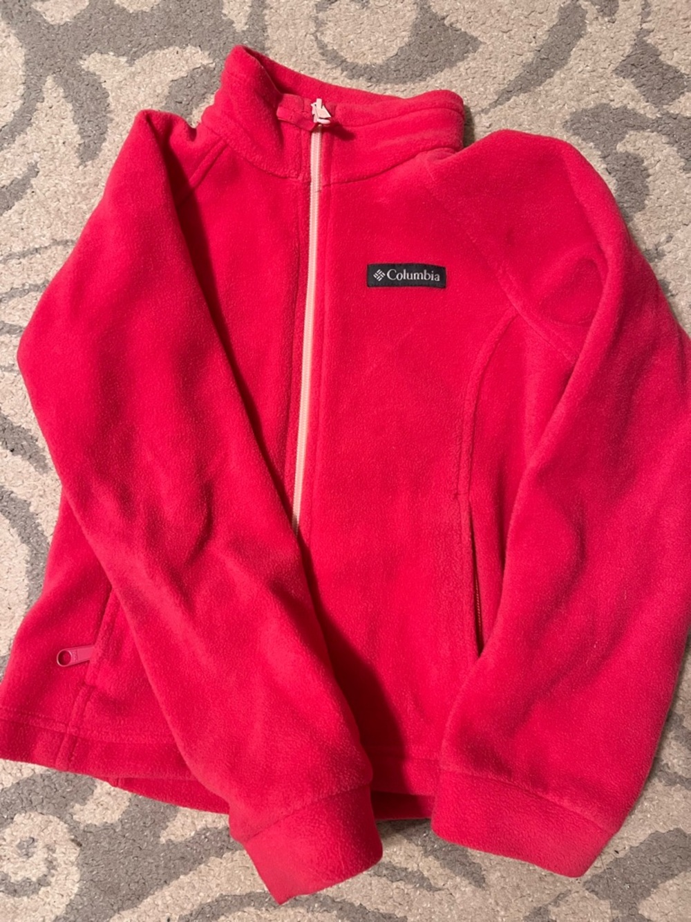 Columbia girls pink Fleece jacket